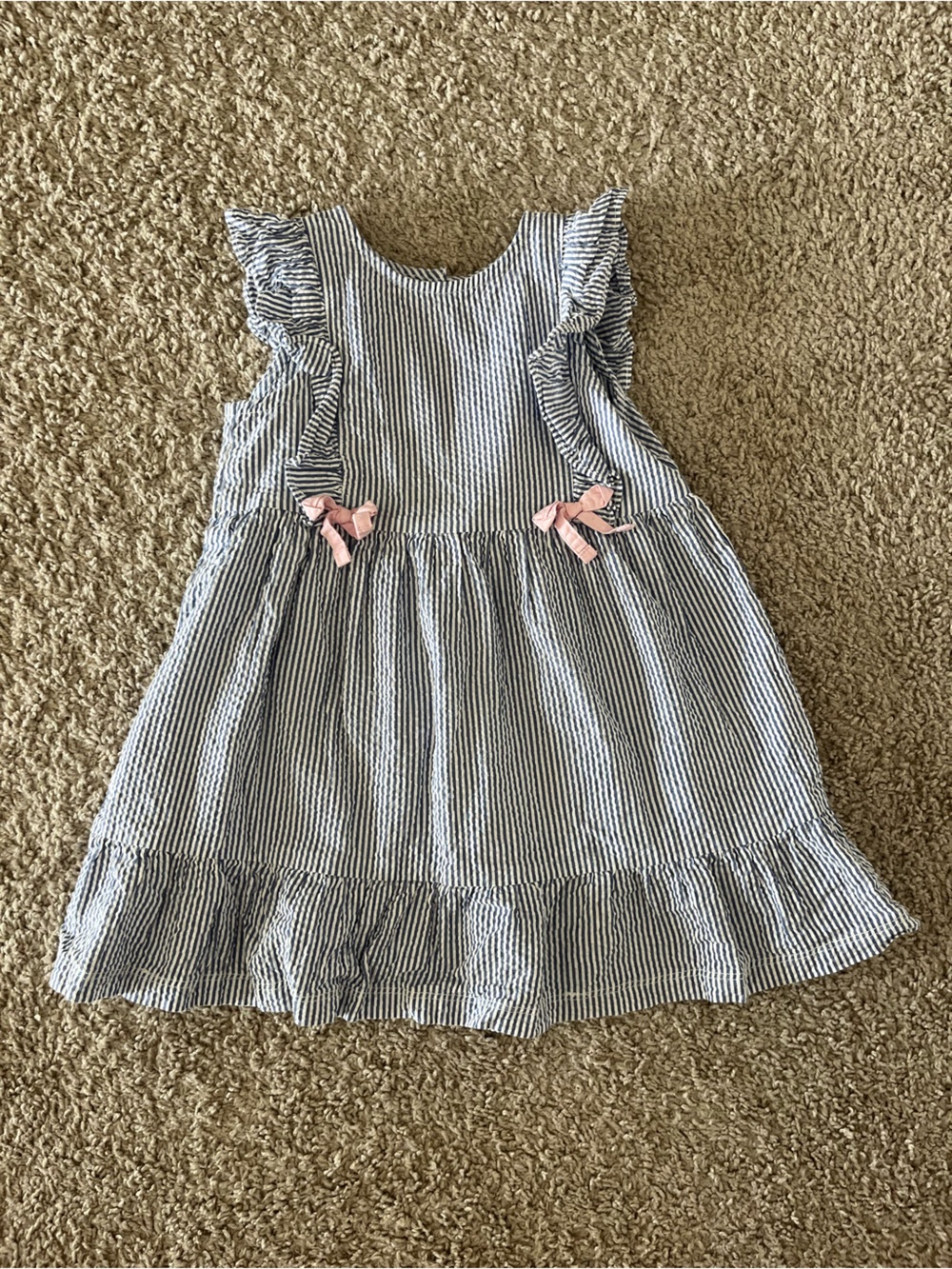 Rufflebutts Classic Seersucker Dress 4T